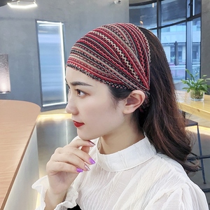 网红2022年新款发带遮挡白发的头套宽边盖白头头饰发箍头巾女包头