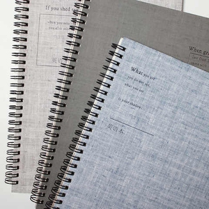初品b5简约侧翻线圈本清新创意螺旋16k学生英语笔记本英文记事本