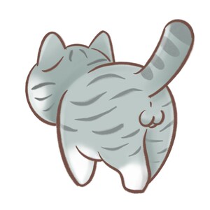 新【乎乎种草机自制】卡通喵猫咪pp屁屁股蛋蛋毛巾洗脸面巾吸水柔