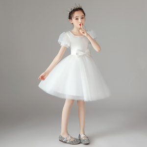 花童婚礼小女孩礼服秋款儿童结婚伴童礼服女童主持人钢琴演出服秋