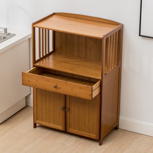 农村老式碗橱柜新中式厨房碗柜家用多功能木制楠竹酒柜子茶柜置物