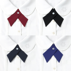 jk制服正版基础款学院风百搭纯色十字交叉领结衬衫配饰水手服领花