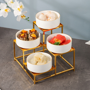 小吃意境菜创意中式餐具五星级高档酒店果盘专用点心摆盘凉菜盘子