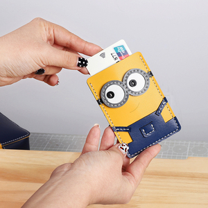 diy手工银行卡驾驶证卡包卡y通可爱实用撞色竖款小黄人自制材料包