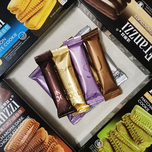 法丽兹115g夹心曲奇饼干点心巧克力酸奶香草柠