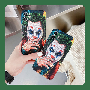 个性创意欧美dc漫画joker小丑抽烟苹果13pro手机壳iphone12适用全包xs