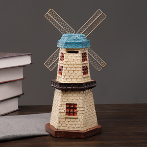 复古风车工艺品摆件客厅家居装饰品房间电视酒柜高级感办公室桌面