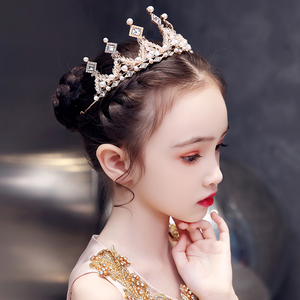 英国next road儿童皇冠头饰公主女王冠金色粉色冰雪奇缘派对发饰