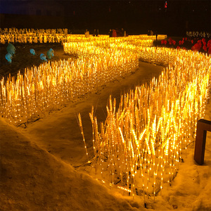 地插灯串灯郁金香发光麦穗灯玫瑰花灯led彩灯户外亮化布置装饰灯