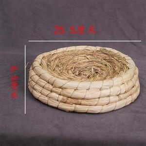 本淘鸟窝小宠物兔草窝椭圆形兔窝d稻草编织鸽子草鸽信窝鸡窝鹅
