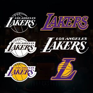 nba洛杉矶湖人队球队标志篮球logo汽车装饰贴纸侧门可定制反光贴