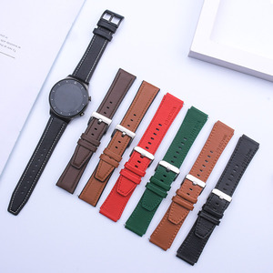 适用小米手表color2表带wt06运动版手表牛皮替换腕带watch s1通用官方