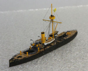 新分仪舰船模型 h1:700 北洋水师济远号穹甲巡洋舰 ps700007 拼装