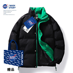 NASA2024冬季新款棉衣男士外套加厚潮牌棉袄子面包服情侣羽绒棉服