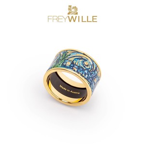 freywille纪念梵高永恒系列diva款戒指潮流小众情侣对戒戒指