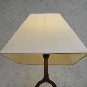 欧式布艺灯罩外壳仿羊皮梯形方形个性创意简约台灯小落地灯大卧.