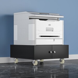 新品打印机柜复印机o柜子放打印复印机底座工作带落置放地柜台滚