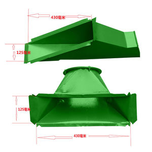 35型粉碎机出料口齿爪式粉碎机配件圆口侧出料斗磨粉下料漏斗粉斗