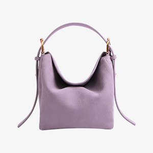 包包女士2024新款紫色奶油手提包高级感时尚单肩腋下小斜挎枕头包