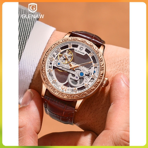 男士陀飞轮全自动镂空机械表手表正品牌大表盘瑞士进口机芯腕表男