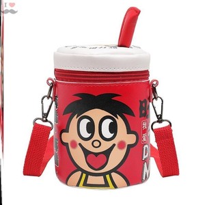 旺仔牛奶卡通动漫零食包包女斜挎包旺仔水桶包网红ins百搭小包包