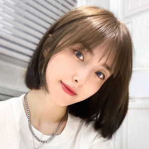 假发短发女网红2021流行适合圆脸自然减龄波波头发型仿真全头套式