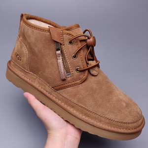 ugg男鞋雪地靴冬季棉鞋皮毛一体高帮大黄靴保暖时尚休闲加绒短靴