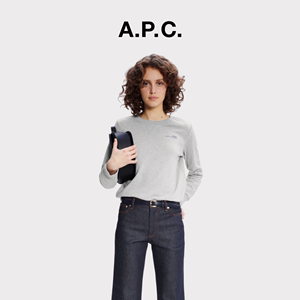 【品牌经典】 A.P.C.ITEM F女士休闲潮流字母直身宽松卫衣