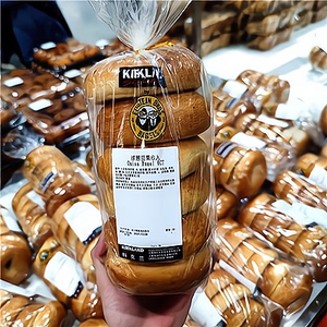 costco开市客综合bagel贝果原味芝士蜂蜜蓝莓全麦面包6个装现货