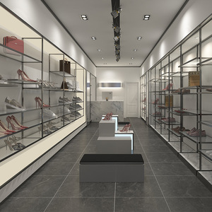 定做产品鞋包展柜服装烤漆展示柜鞋店鞋柜货柜商场直播开店陈列柜