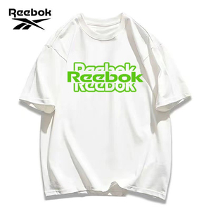 锐步Reebok2024 陈伟霆同款男女新款夏季复古纯棉休闲短袖T恤