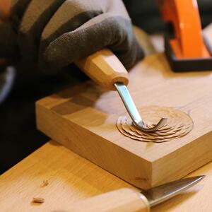 詹小山木工di挖勺y刀弯fwh刀工挖盘子木碗木用水杯具硬木勾刀木勺