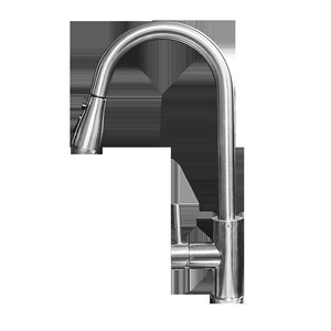 科恩水 304不k锈钢厨房抽拉龙头厨房纳槽旋龙冷热不含铅菜盆水转