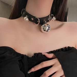 choker大铃铛项圈脖圈颈带环禁欲系男女m摇铃变装情趣情侣锁骨链