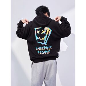 dangerouspeople 薛之谦dsp纸袋人渐变亮胶潮流情侣连帽卫衣帽衫