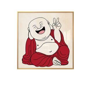 弥勒佛金属画