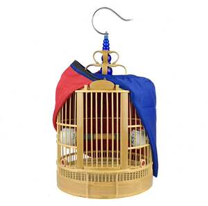 川笼画眉笼成都高档四川贴青全套正宗川笼手工竹制画眉竹编鸟笼子