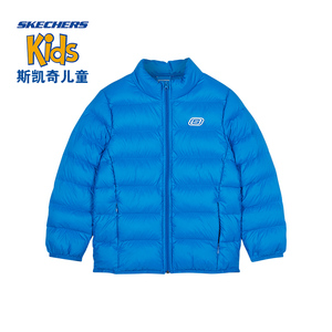 skechers斯凯奇童装冬季经典款男童保暖羽绒服休闲外套l420k003