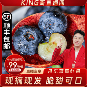 【King哥直播间】丹东蓝莓鲜果现摘大果新鲜孕妇甜水果