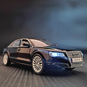 1:32仿真奥迪a8汽车模型金属轿车摆件收藏合金车模男孩生日礼物