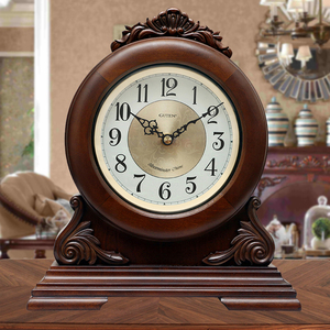 实木座钟客厅欧式台钟摆件高端中式复古时钟钟表整点报时【直播】