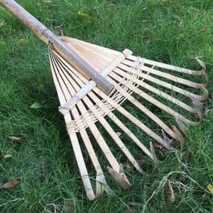 新品耙子耙搂草耙子耙子农用道具扒耙垃圾表演耙竹竹子大园艺爆款