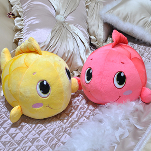 可爱仔鱼公金创意小鱼玩偶情侣布娃童毛绒玩具r儿娃礼物生日礼品