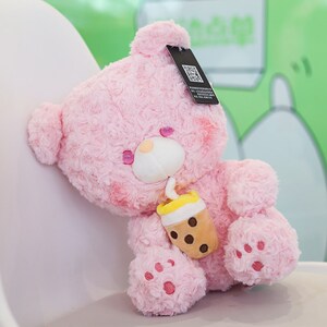 奶茶熊毛绒玩具公仔男女孩抱睡觉玩偶生日礼物布娃娃送孩子