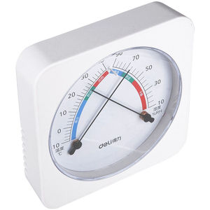 得力(deli)干湿温度计家用室内高精度婴儿房药房温度表台式室温计