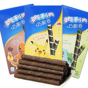 新品奥利奥巧心脆香草抹茶巧克力味夹心注心蛋卷办公室休闲零食
