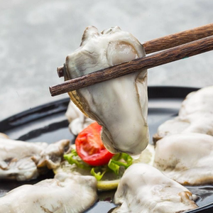 大连新鲜鲜活生蚝生蚝肉海蛎子牡蛎肉蛎蝗现扒杏树屯海鲜500g包邮