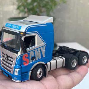 原厂1:64 三一sany 牵引车英杰版拖头合金重卡工程车模型车载摆件
