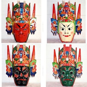 木雕手工雕刻屯堡文化装饰收藏脸谱傩面具地戏面具傩戏表演