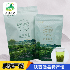 陕西勉县琼熙茶叶定军炒青100g/袋便携袋装精致茶高山茶2022新茶